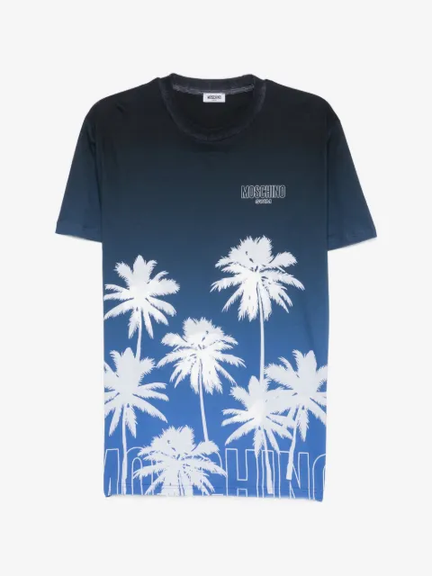 Moschino palm-print ombré T-shirt