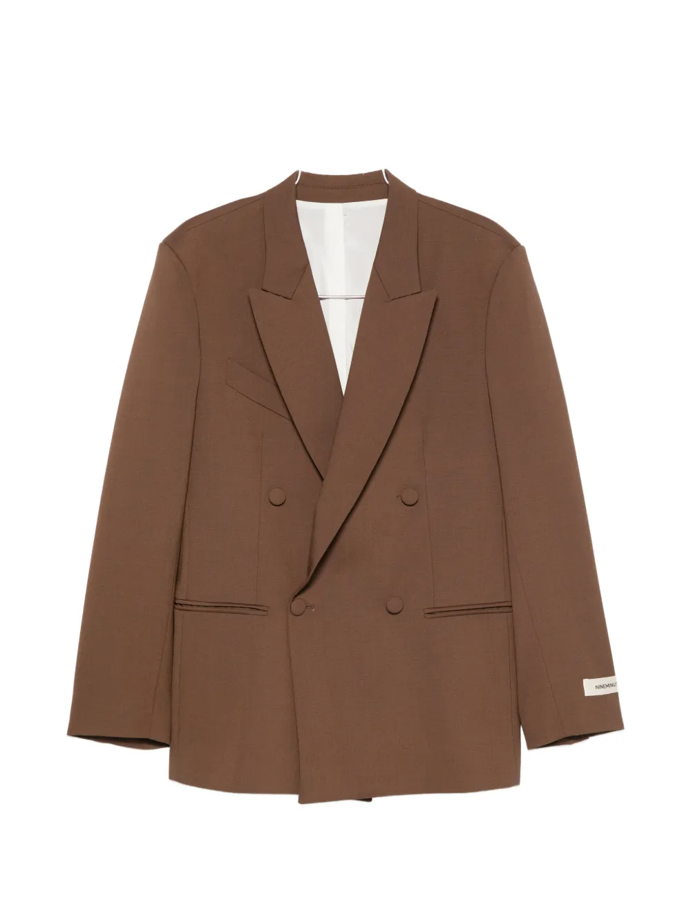Nineminutes Submarine double-breasted blazer - Brown
