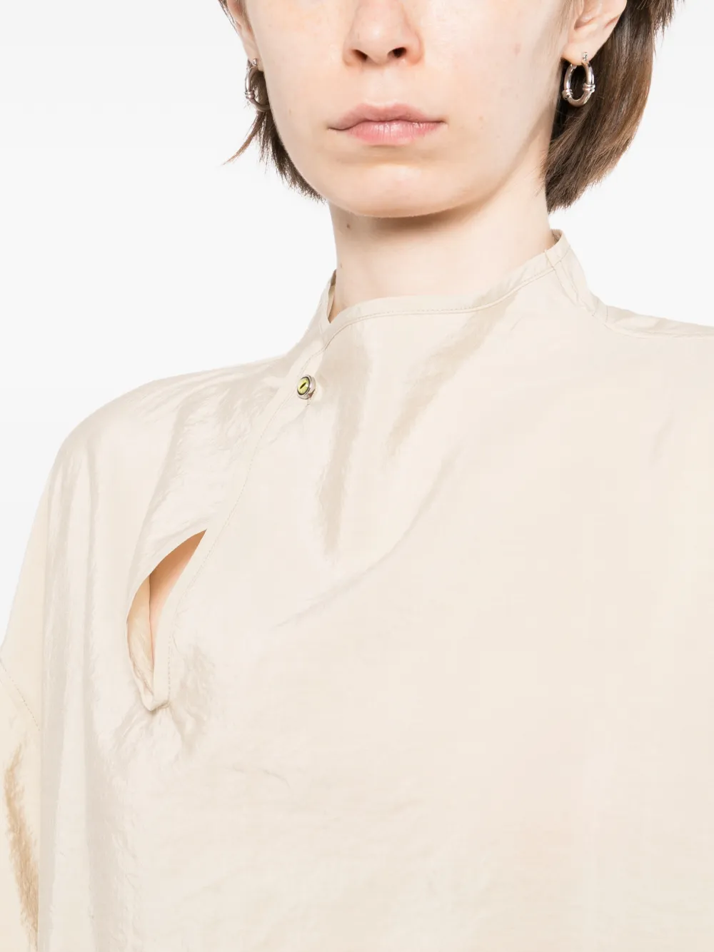LEMAIRE Blouse met zachte kraag Beige