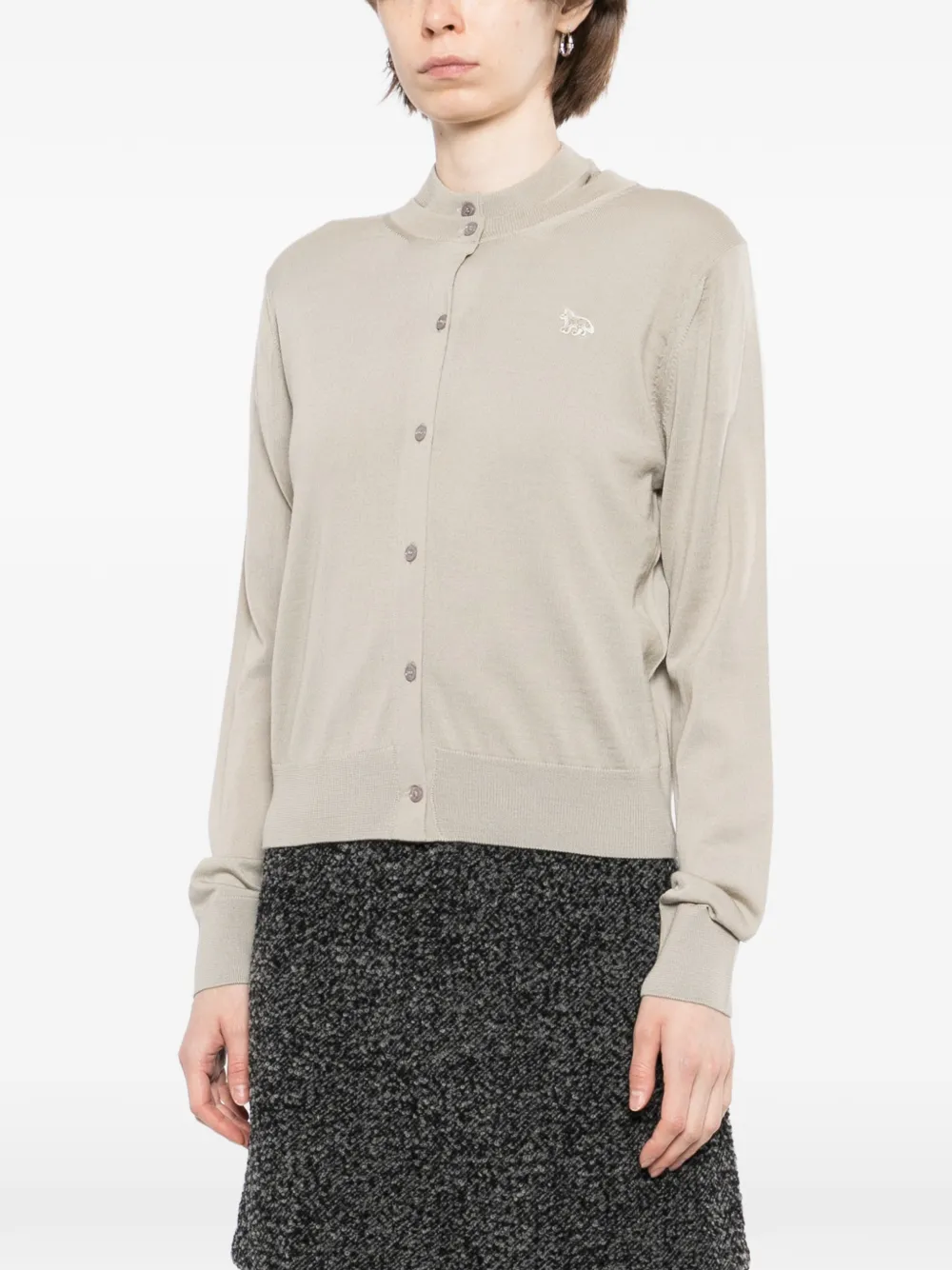 Maison Kitsuné Vest met print Beige