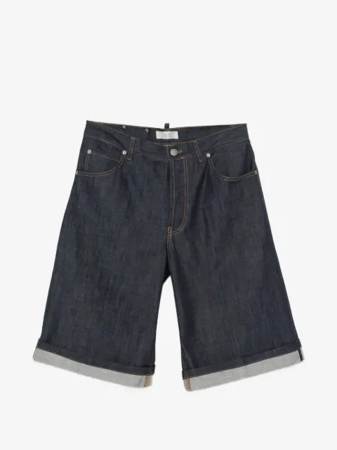 3DICI Jeans-Shorts mit Umschlag
