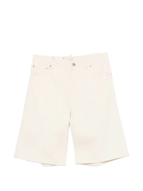 3DICI logo-patch denim shorts