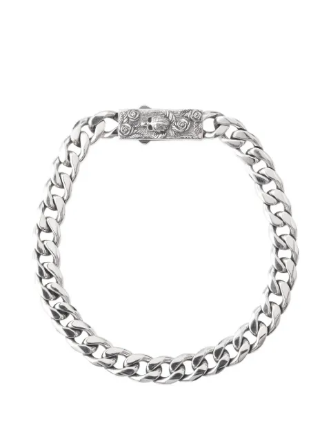 Emanuele Bicocchi skull box-clasp chain bracelet