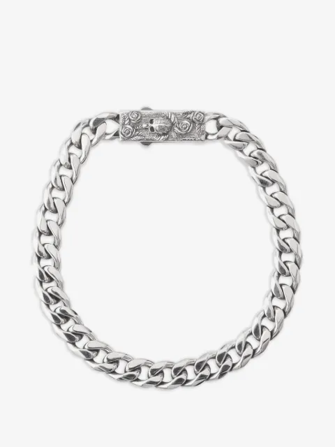 Emanuele Bicocchi skull box-clasp chain bracelet