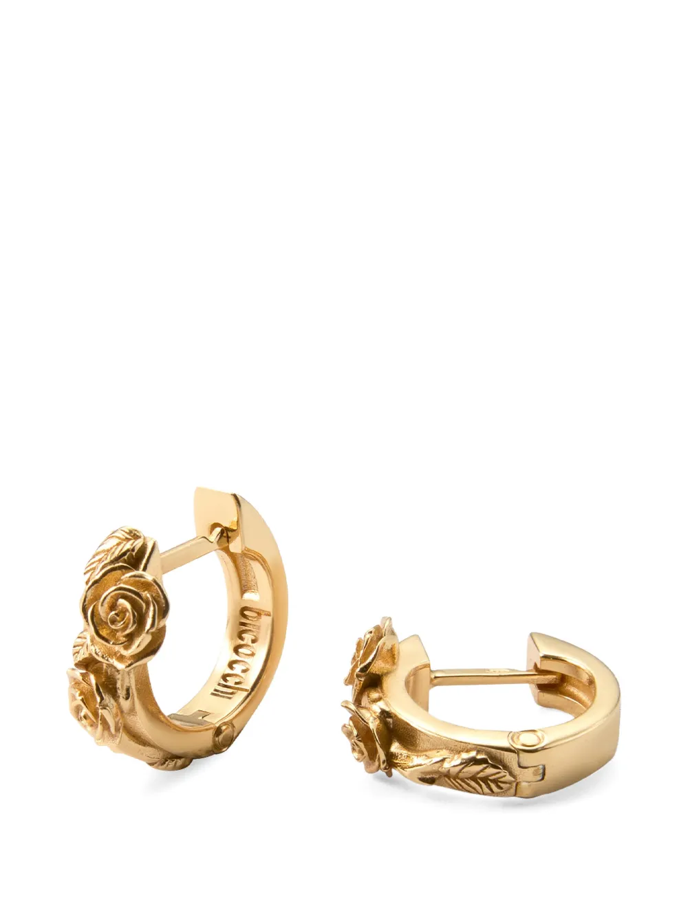 Emanuele Bicocchi rose hoop earrings - Oro