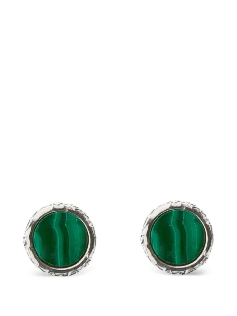 Emanuele Bicocchi Malachite arabesque cufflinks