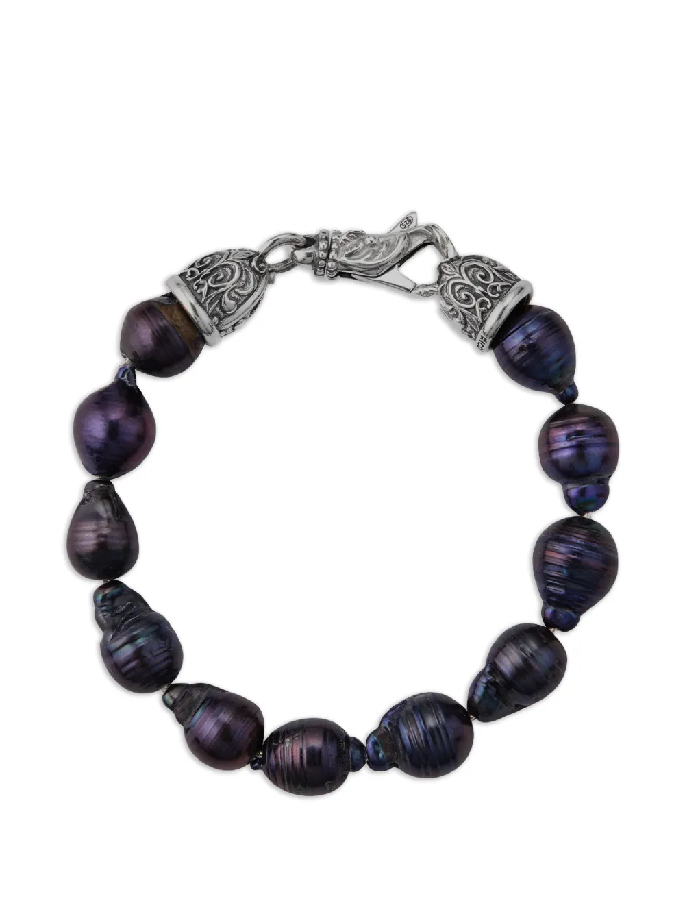 Emanuele Bicocchi large baroque pearl bracelet - Silver
