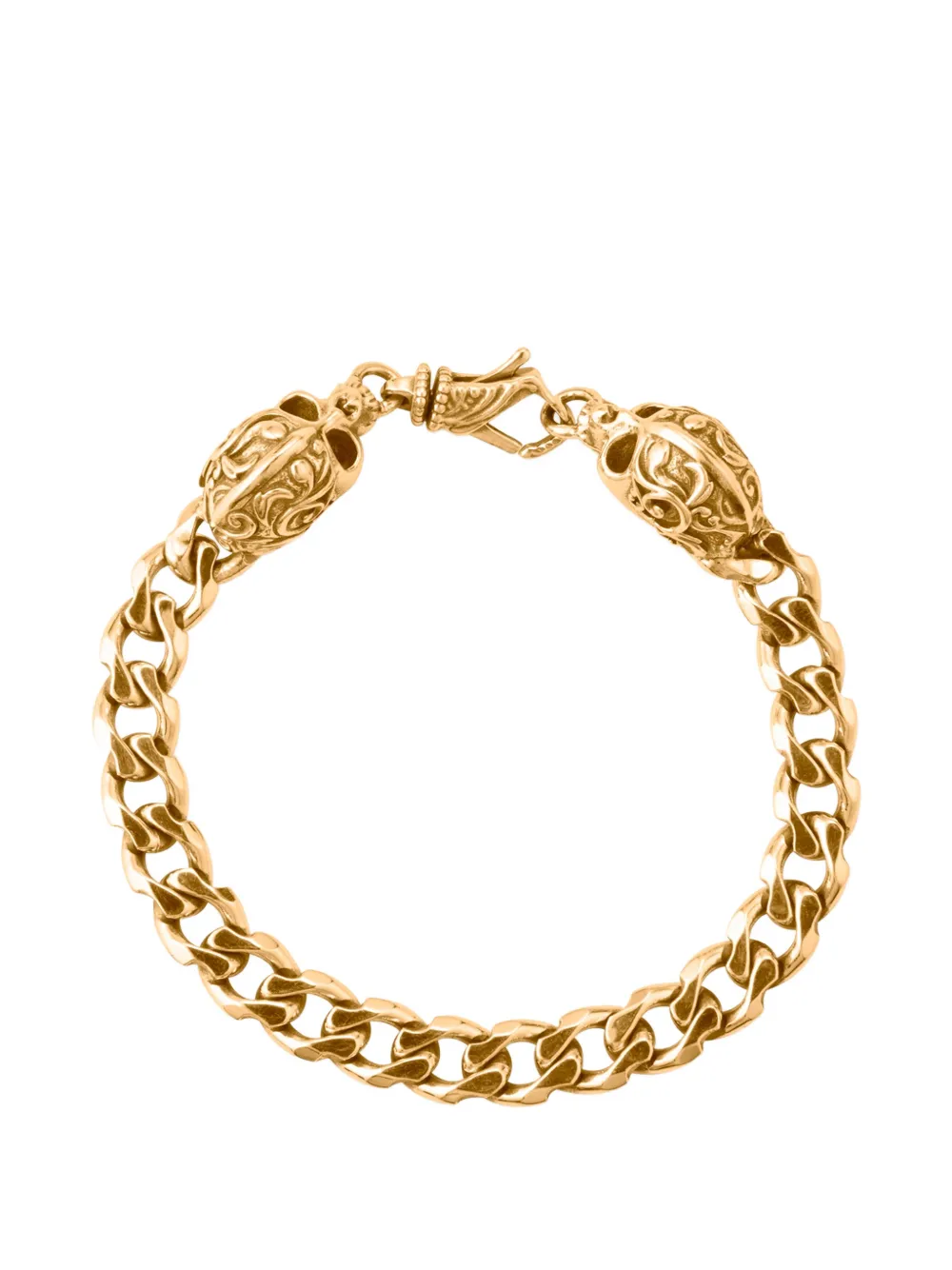 Emanuele Bicocchi skull-embellished chain bracelet - Oro