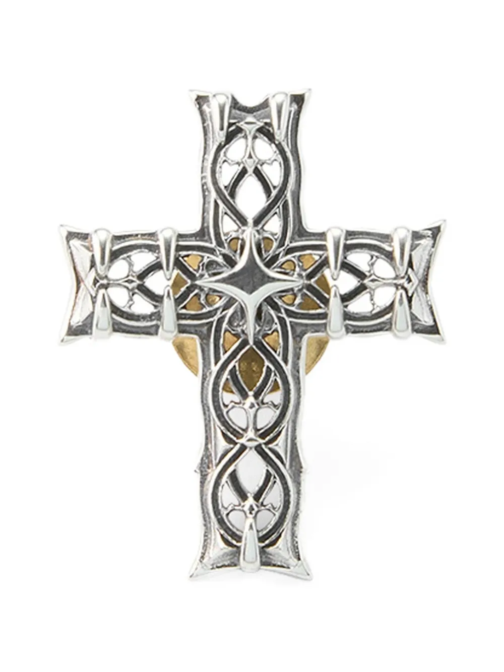 Emanuele Bicocchi small Notre-Dame cross brooch - Silber