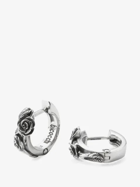 Emanuele Bicocchi rose hoop earrings
