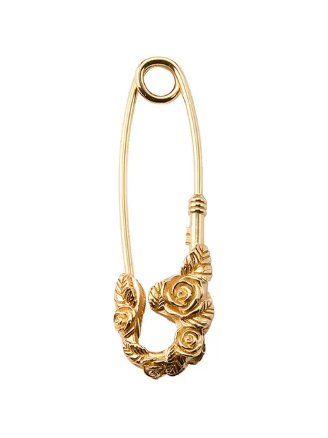 Emanuele Bicocchi rose safety-pin brooch