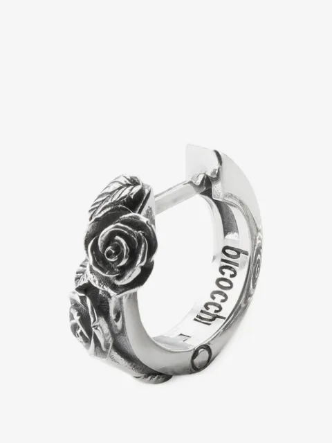 Emanuele Bicocchi Rose hoop earring
