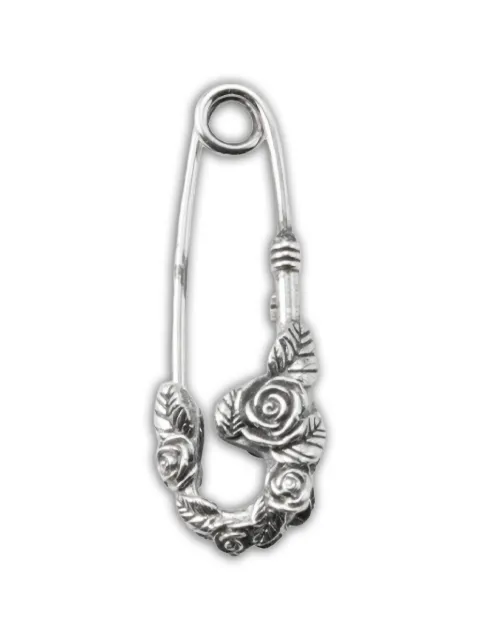 Emanuele Bicocchi petites boucles d'oreilles à détail de rose et d’épingle à nourrice 