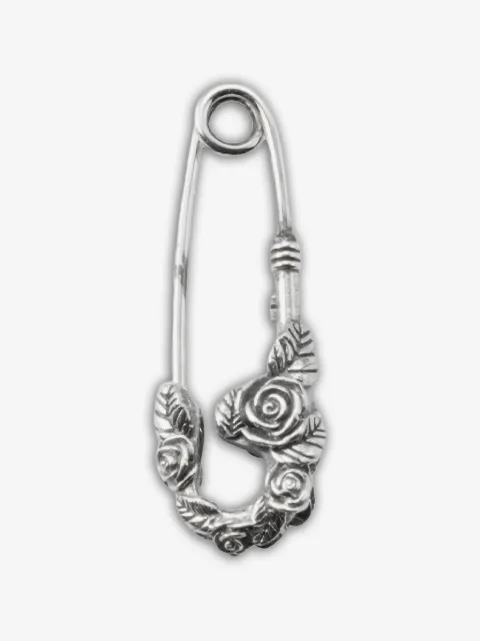 Emanuele Bicocchi aretes de imperdible pequeños con detalle de rosa 