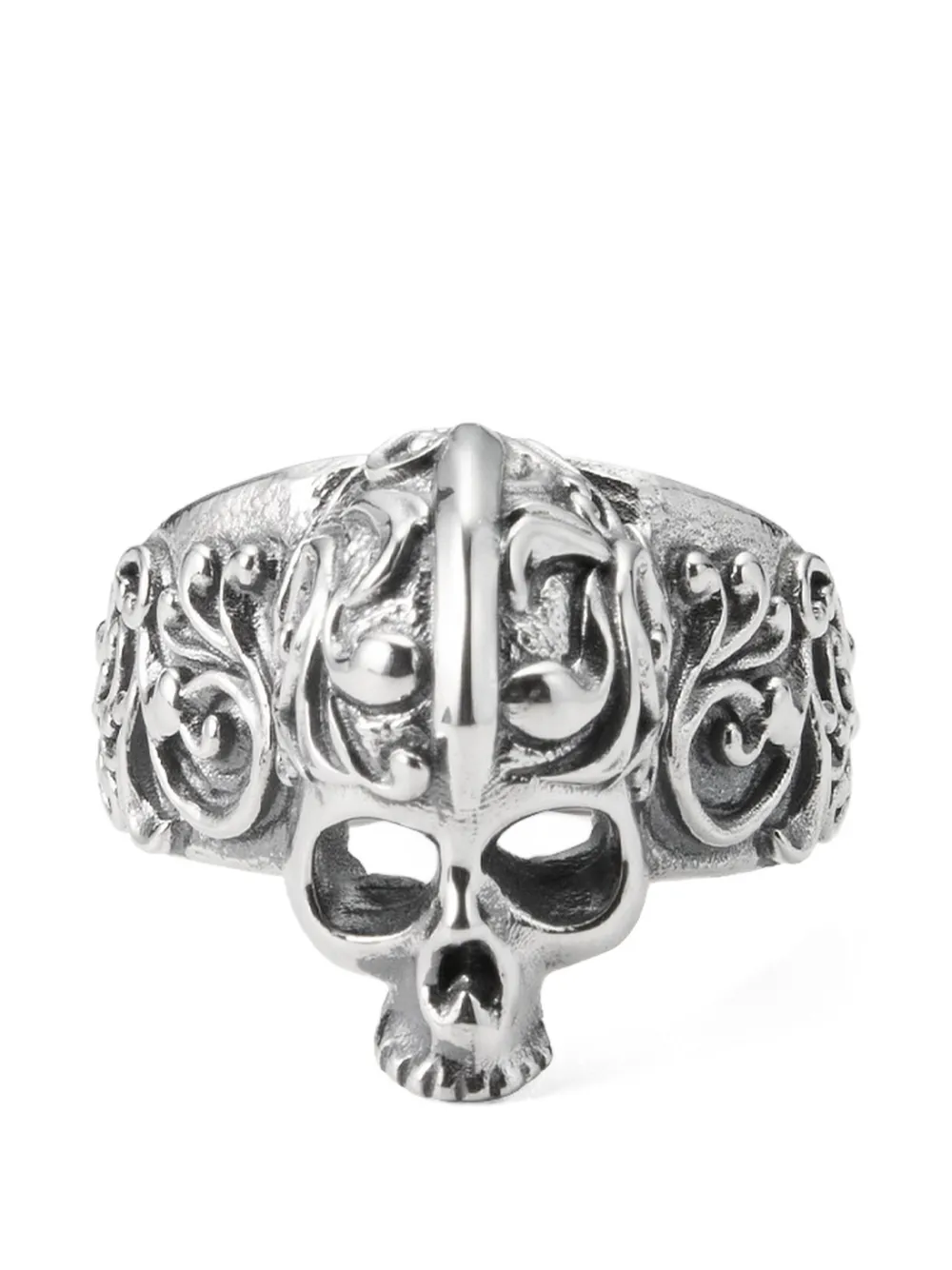 Emanuele Bicocchi large skull ring - Silber