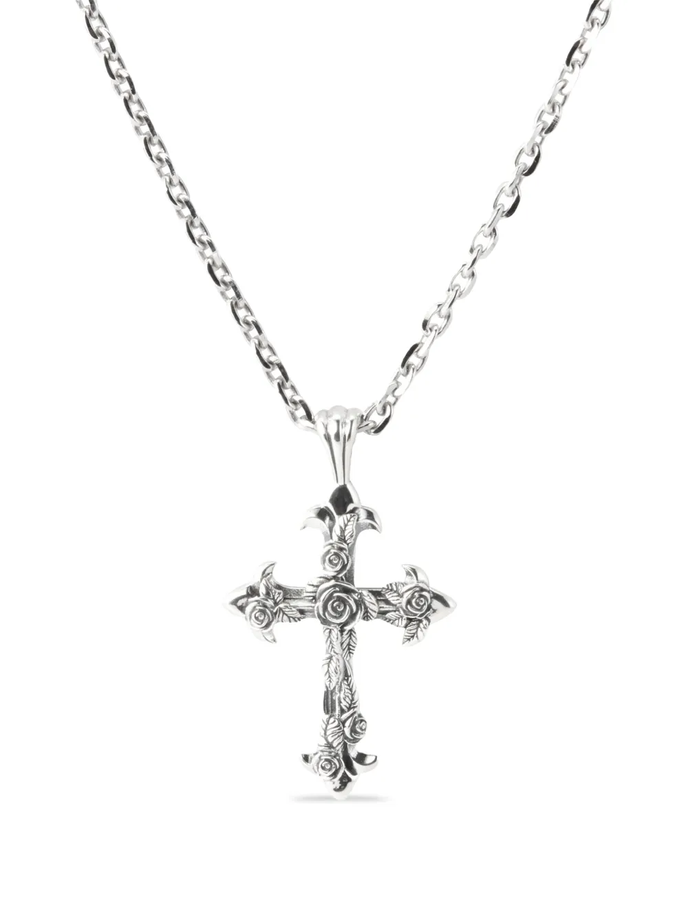 Emanuele Bicocchi Rose Cross necklace - Silber