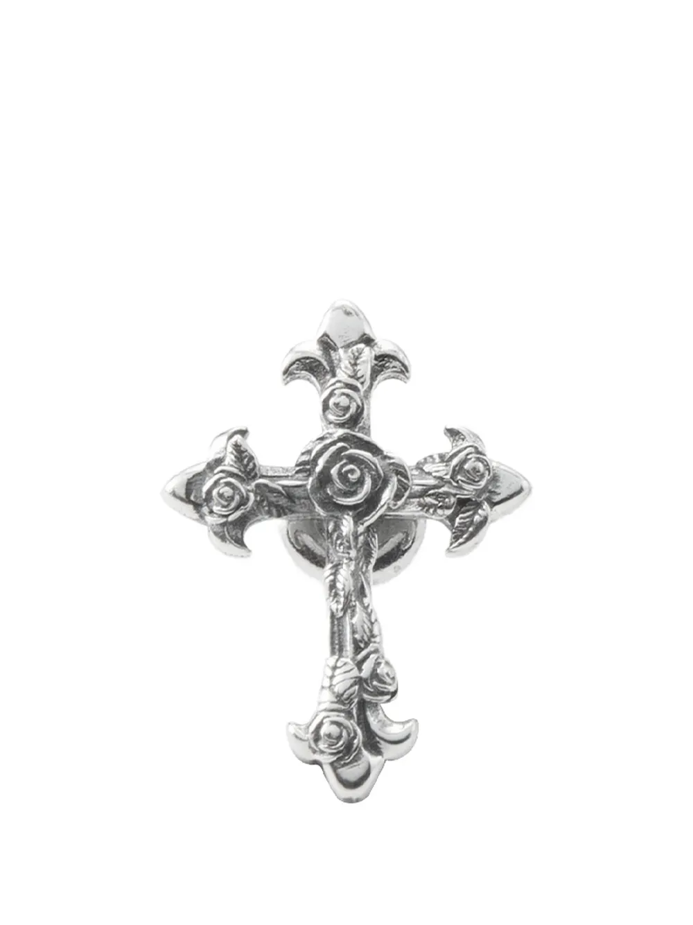 Emanuele Bicocchi rose-cross earring - Argento