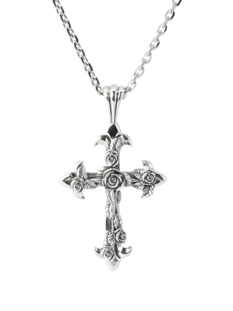 Emanuele Bicocchi large Rose Cross necklace