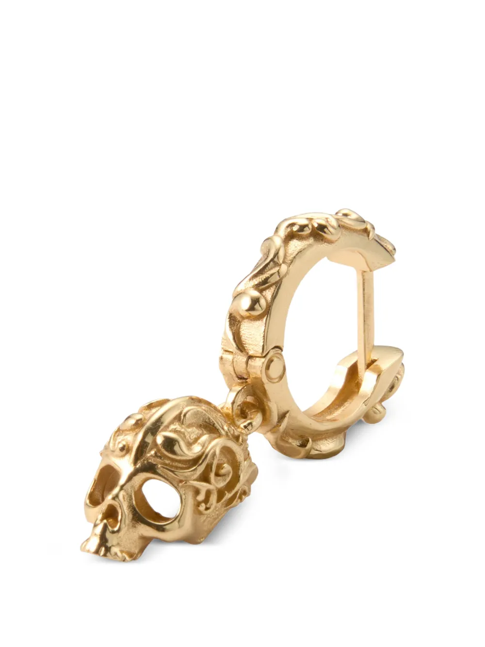 Emanuele Bicocchi skull-pendant hoop earring - Oro
