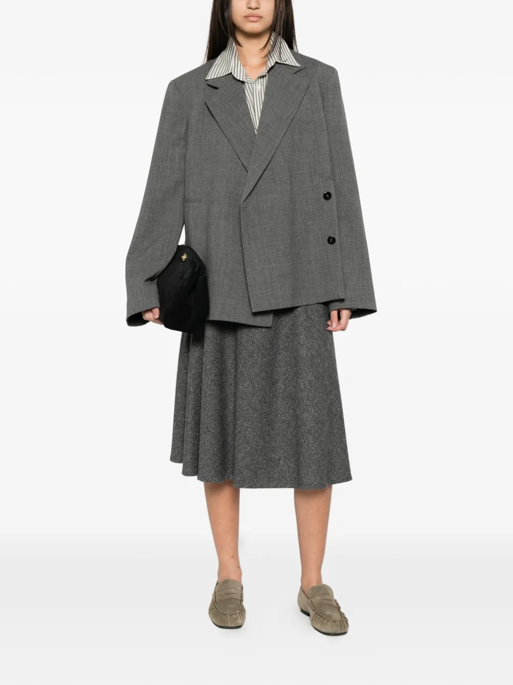 Tagliatore Flared midi-rok Grijs