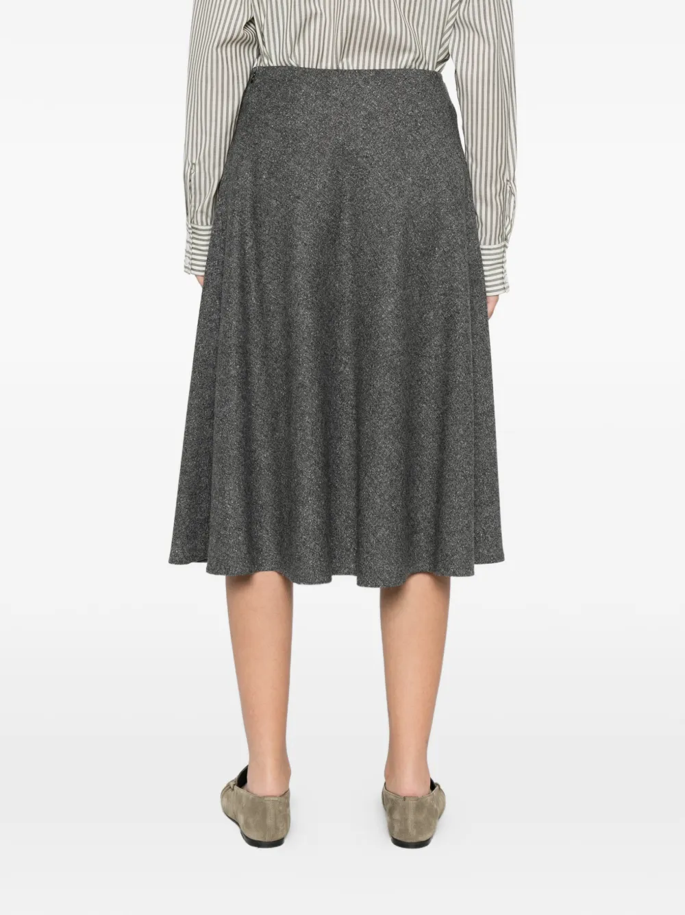 Tagliatore Flared midi-rok Grijs