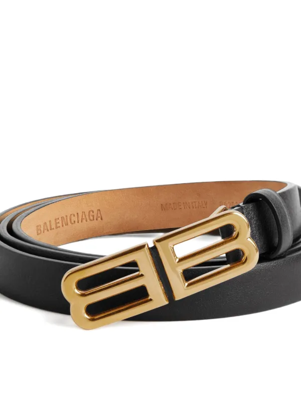 Balenciaga Bolero BB Leather Belt | Black | FARFETCH