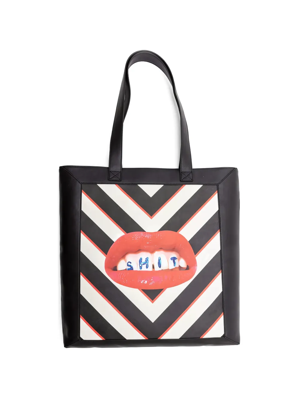 Seletti Toiletpaper graphic-print tote bag - Nero