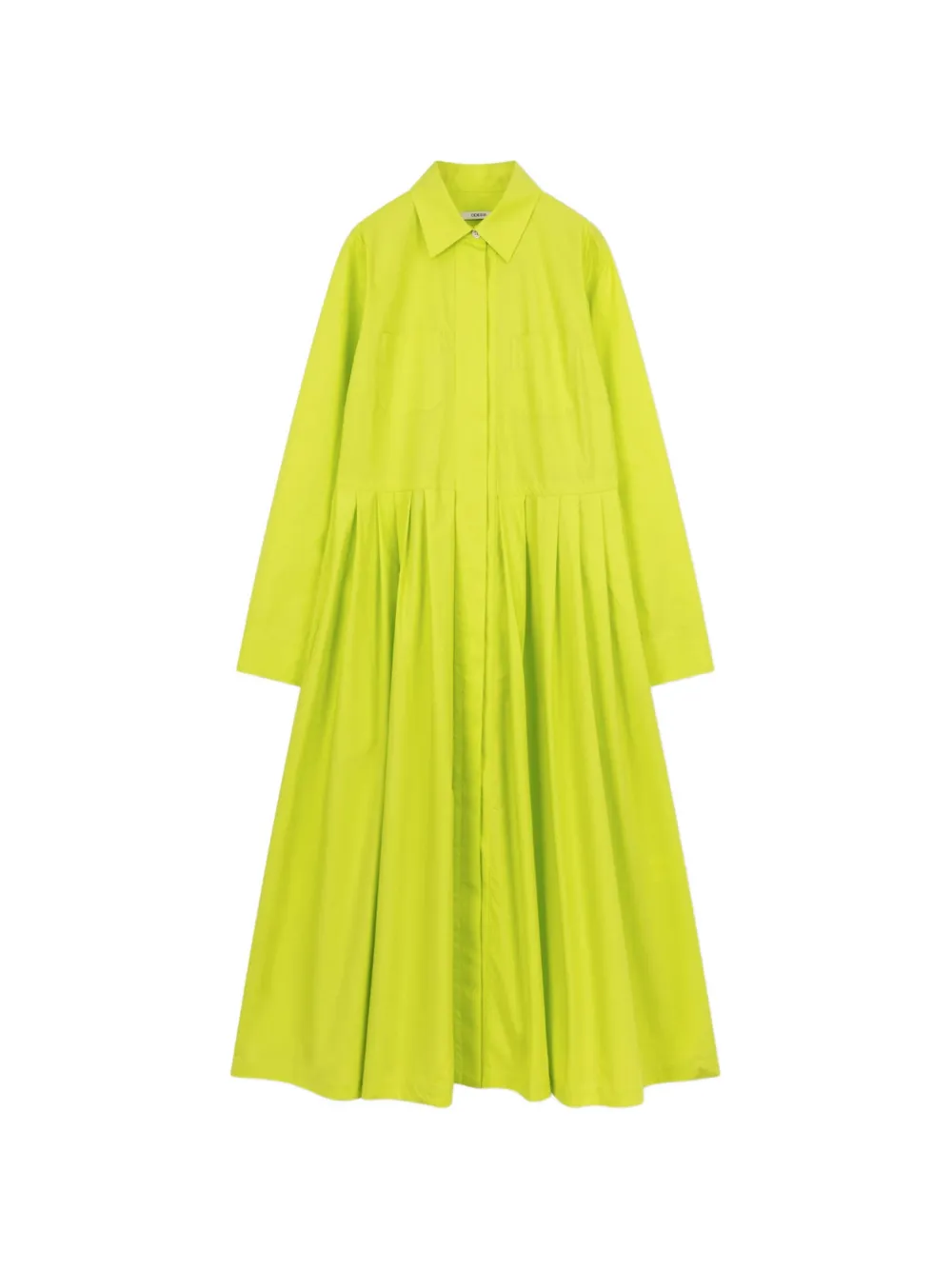 Odeeh long-sleeves shirt dress - Verde