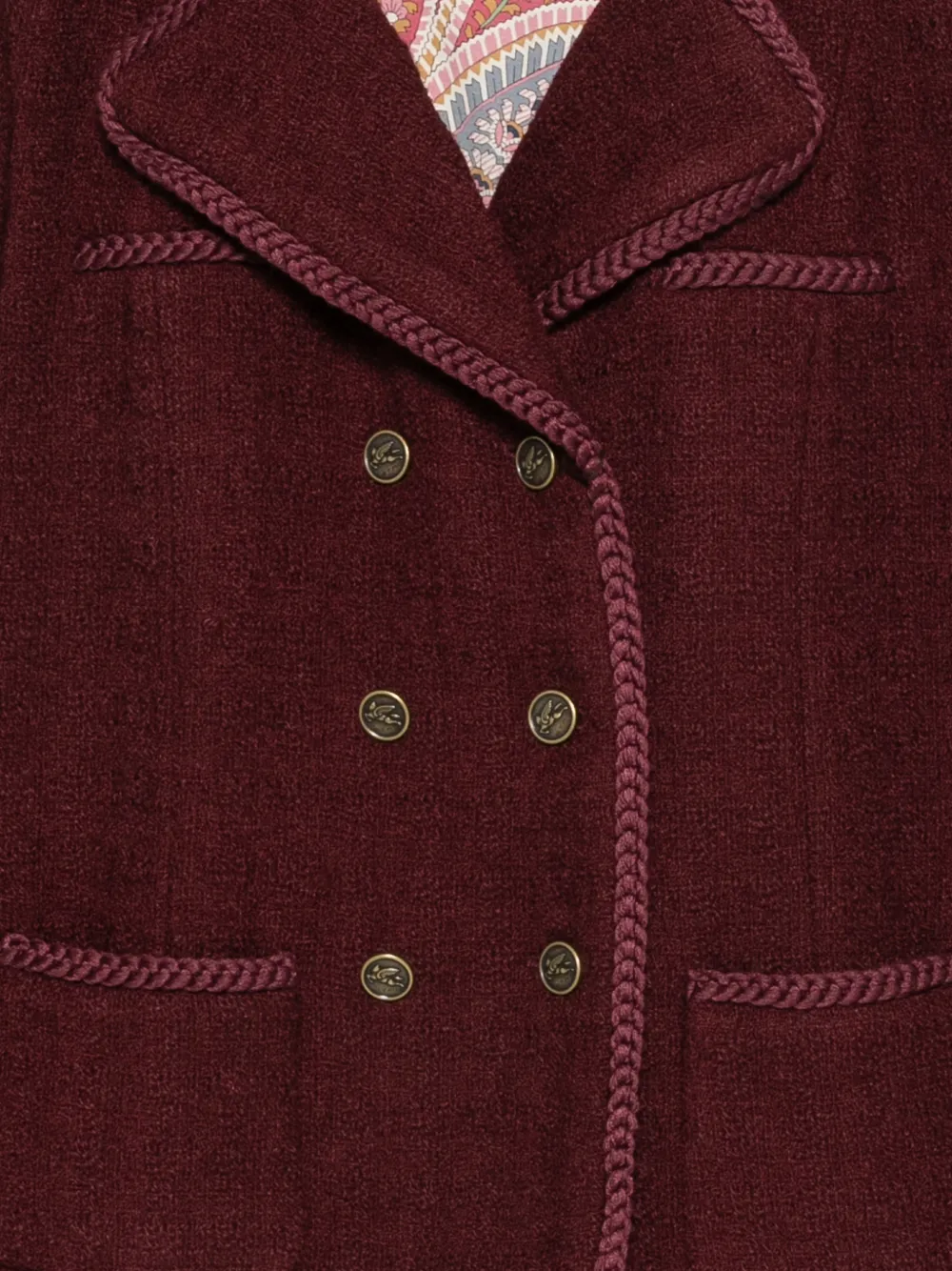 ETRO Blazer met dubbele rij knopen Rood