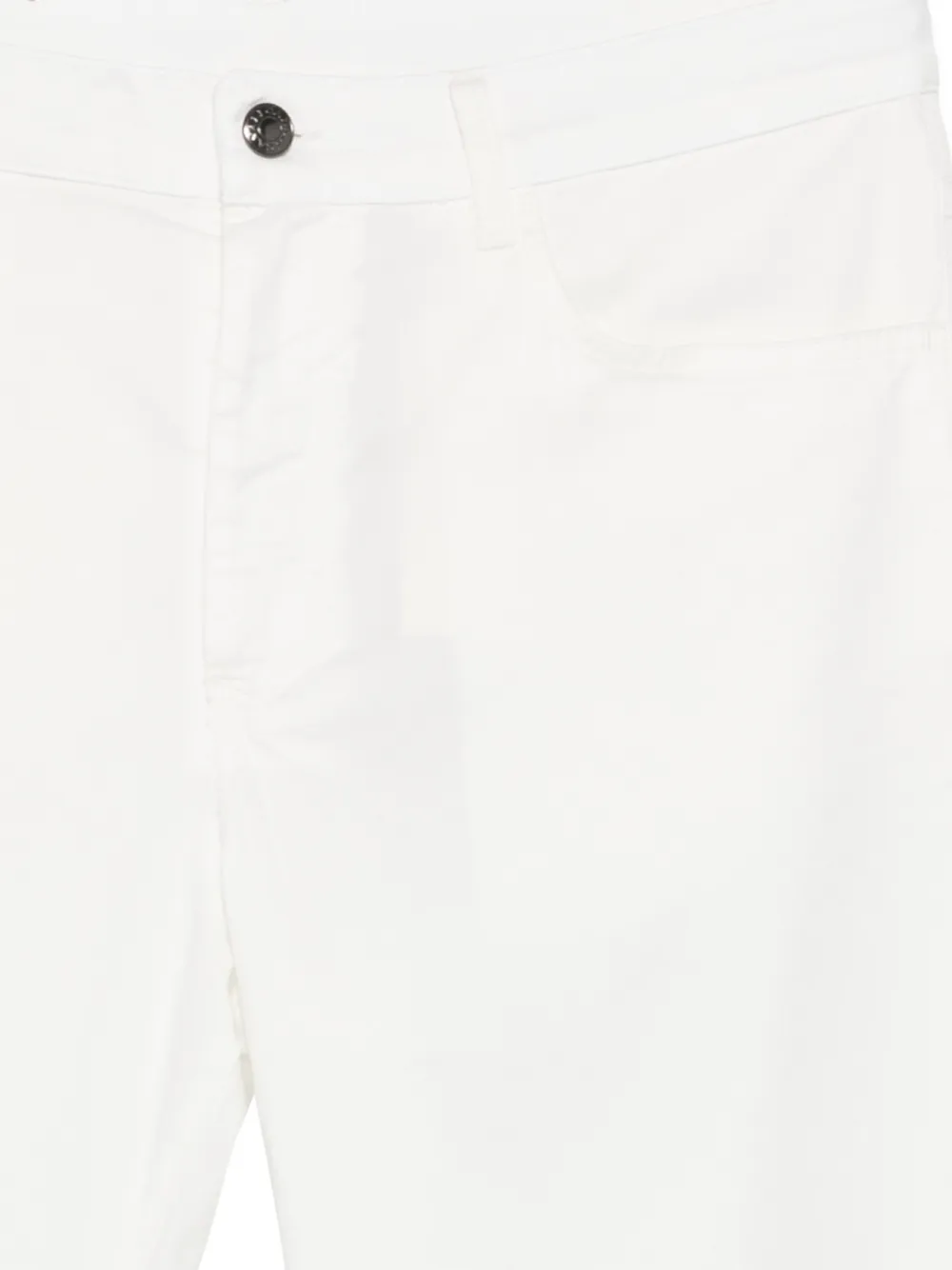 Canali Broek met logopatch Wit