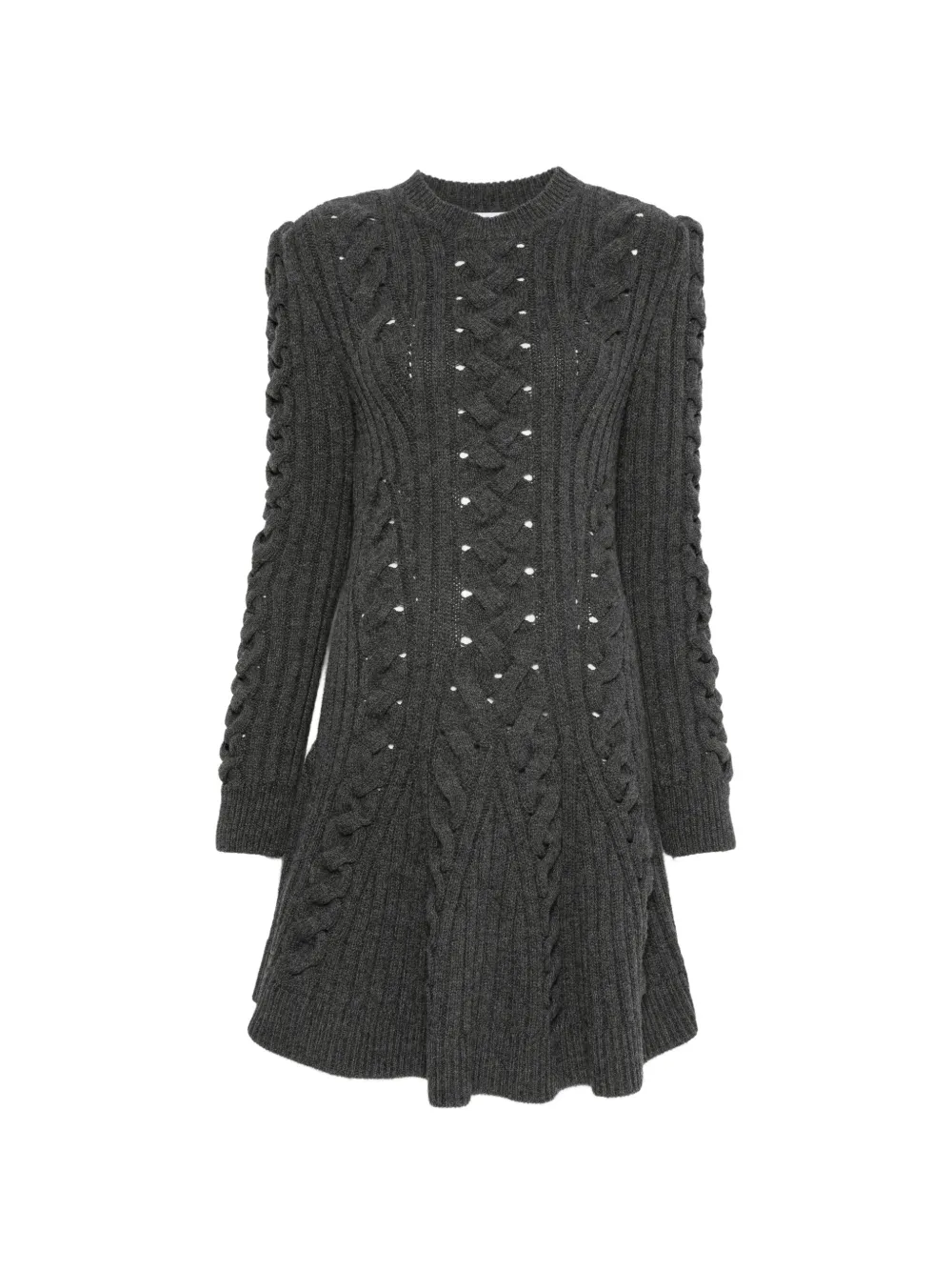 Alexander McQueen Abito con dettaglio traforato - Grigio