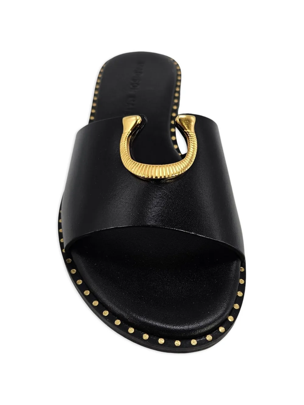 Madison.Maison horseshoe-buckle sandals Zwart