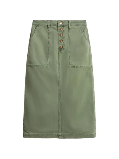 Ulla Johnson button-up patch-pocket skirt