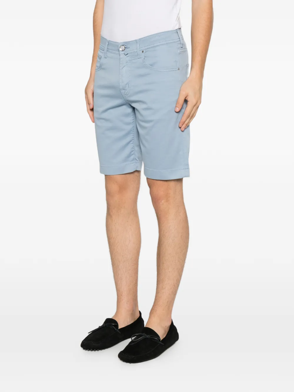 Jacob Cohën Shorts met logopatch Blauw
