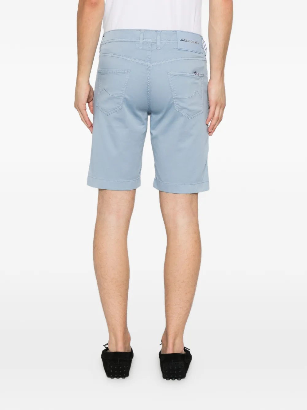 Jacob Cohën Shorts met logopatch Blauw