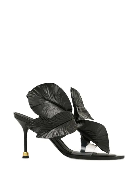 Vanda Novak Daisy leaf-detail sandals