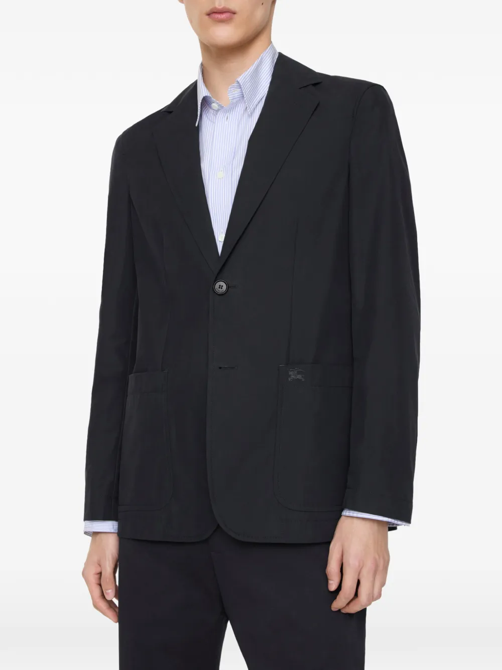 Burberry Technisch katoenen blazer Blauw