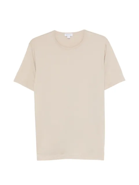 Sunspel playera manga corta con cuello redondo