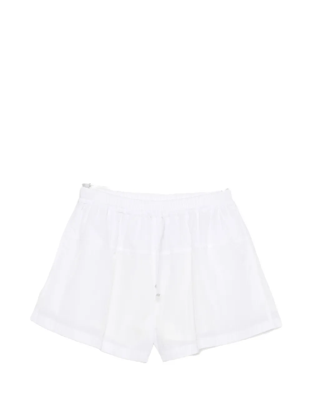 System drawstring-waistband panelled shorts - Bianco