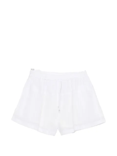 System drawstring-waistband panelled shorts