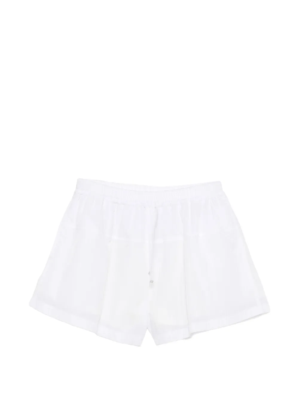 System drawstring-waistband panelled shorts - Bianco