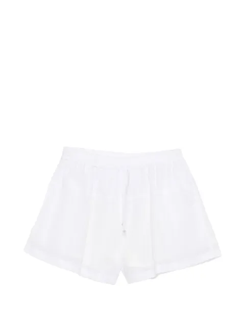 System drawstring-waistband panelled shorts