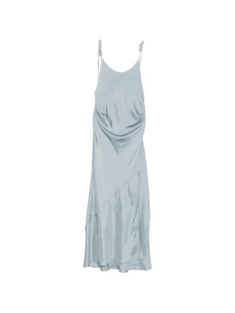 System tie-fastening maxi dress