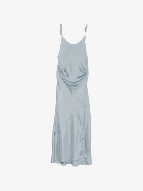 System tie-fastening maxi dress