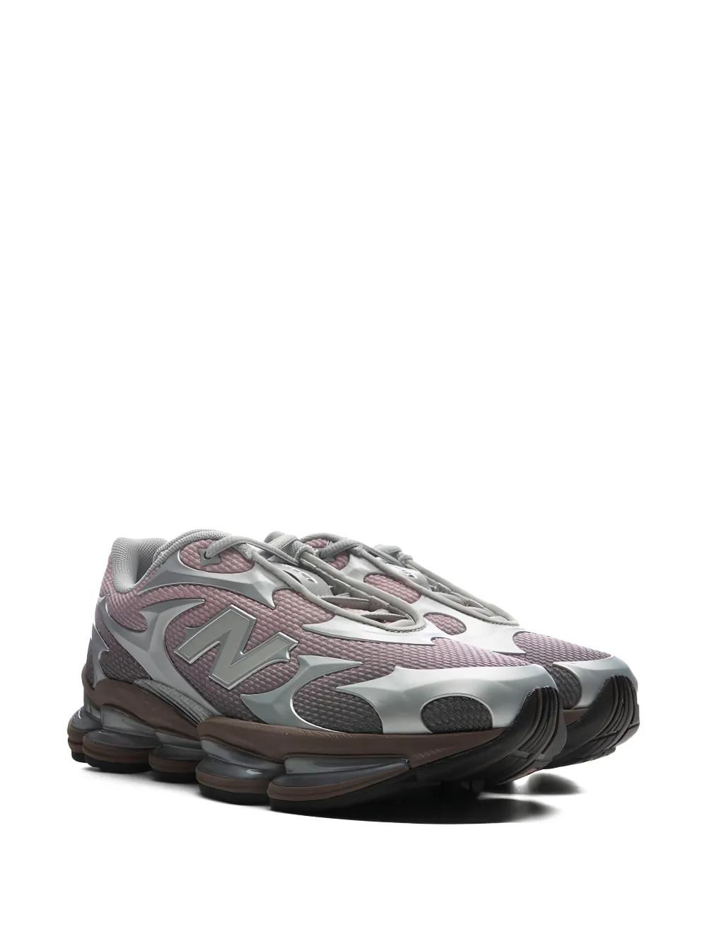 New Balance ABZORB 2000 metallic-effect sneakers Roze