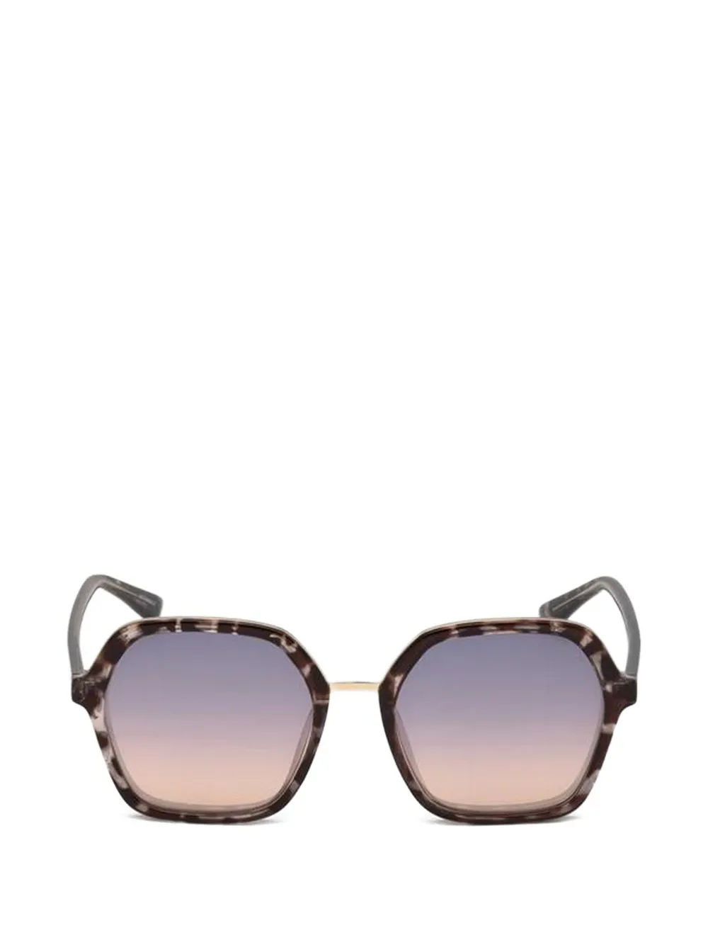 GUESS EYEWEAR geometric-frame sunglasses - Marrone