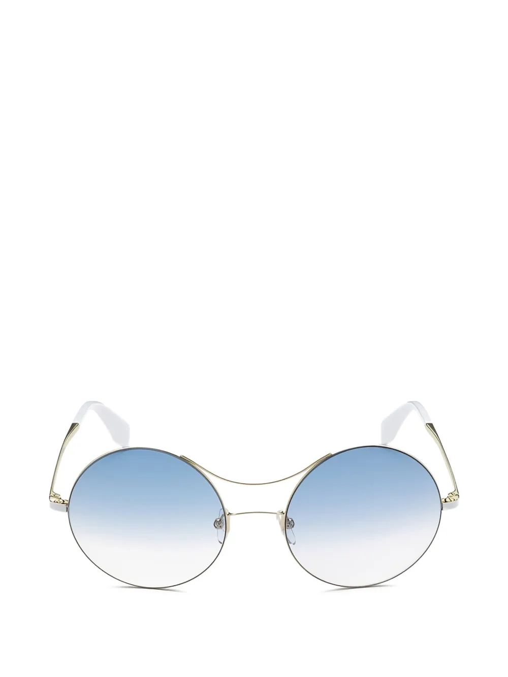 adidas round-frame double-bridge sunglasses - Gold