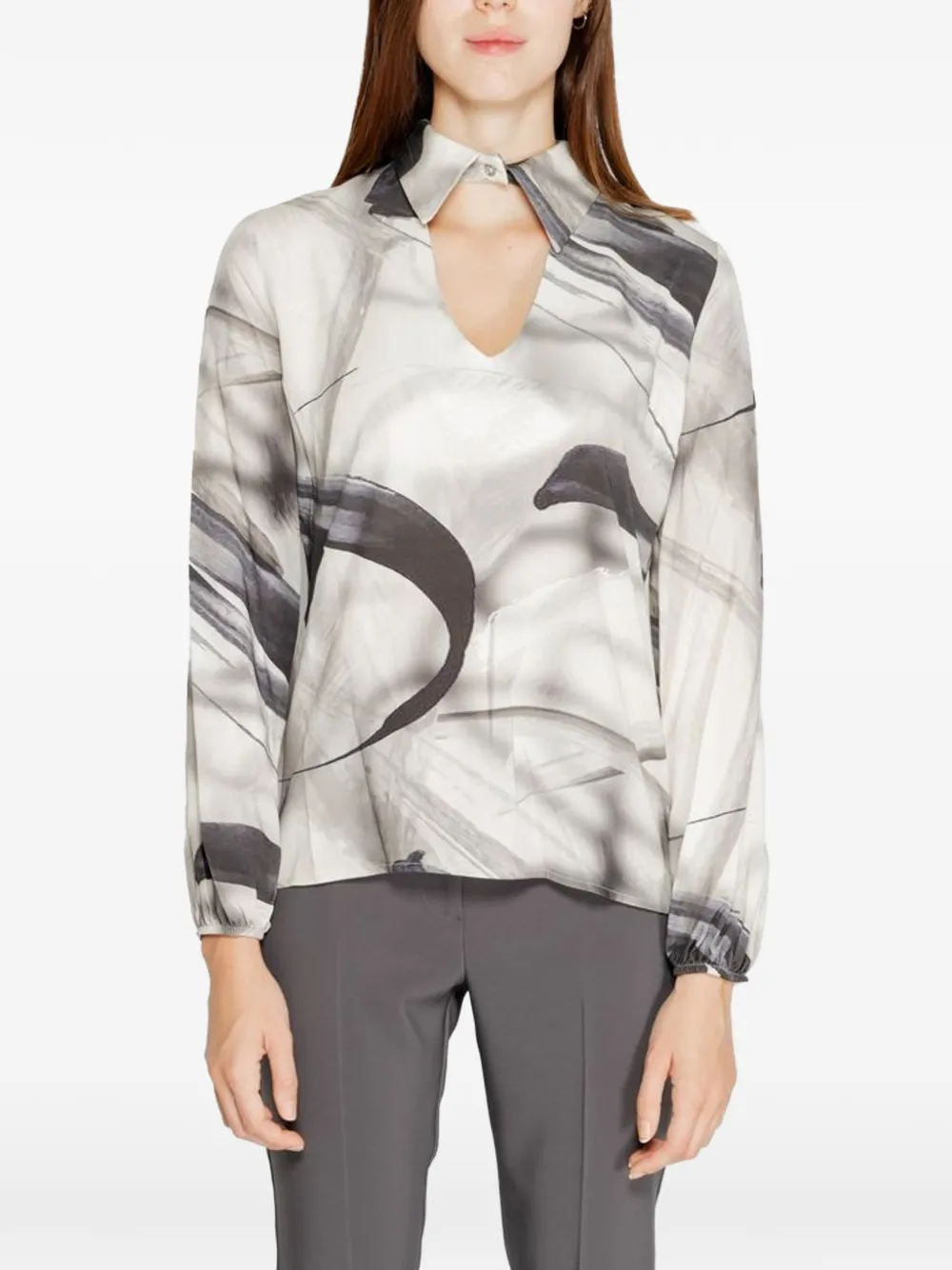 RINASCIMENTO long-sleeves blouse - Grigio