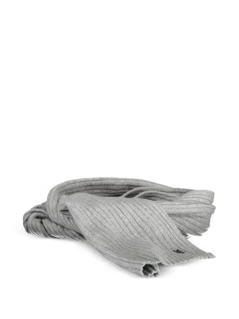 U.S. POLO ASSN. ribbed-knit logo-embroidered scarf