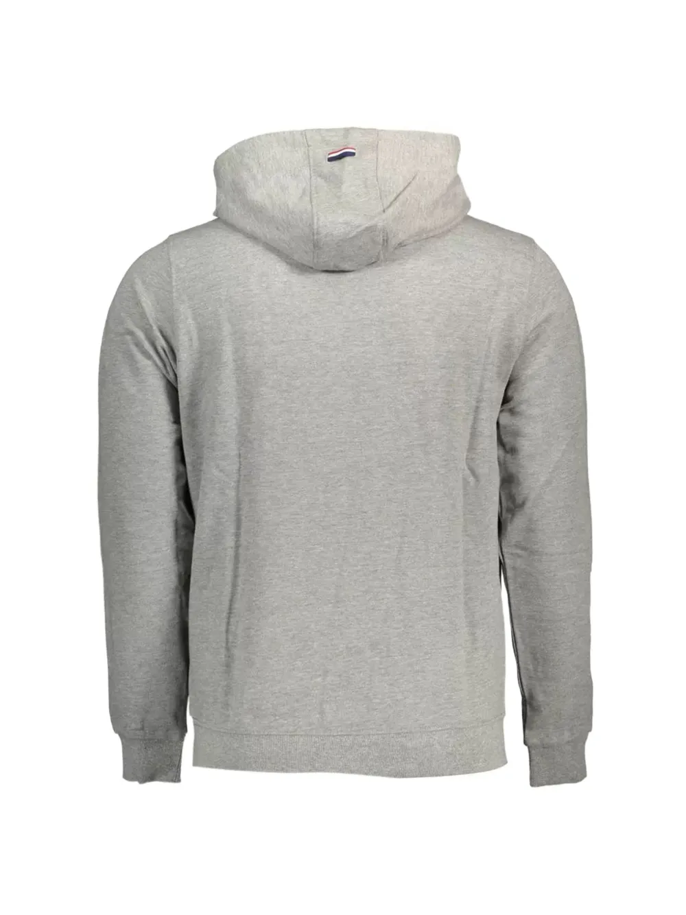 U.S. POLO ASSN. Hoodie met geborduurd logo en buidelzak Grijs